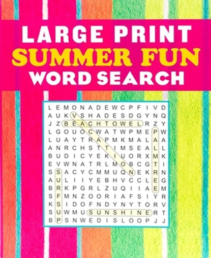 Large Print Summer Fun Word Search, Editors of Thunder Bay Press - Paperback - 9781667209982