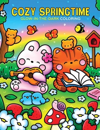 Cozy Springtime Glow-in-the-Dark Coloring, Editors of Thunder Bay Press - Paperback - 9781667211763