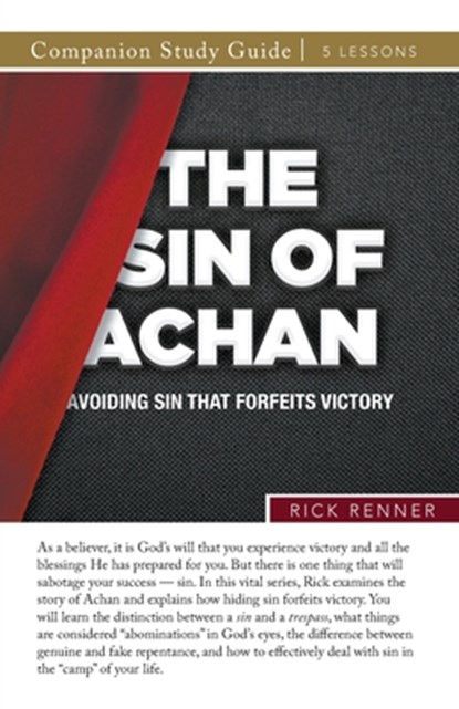 The Sin of Achan Study Guide, Rick Renner - Paperback - 9781667512372
