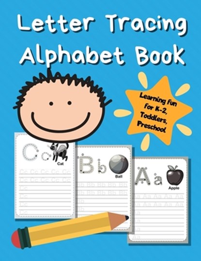 Letter Tracing Alphabet Book: ABC Learning Book for Kids - Toddlers, Preschool, K-2 - Sky Blue, Smart Kids Printing Press - Paperback - 9781670839596
