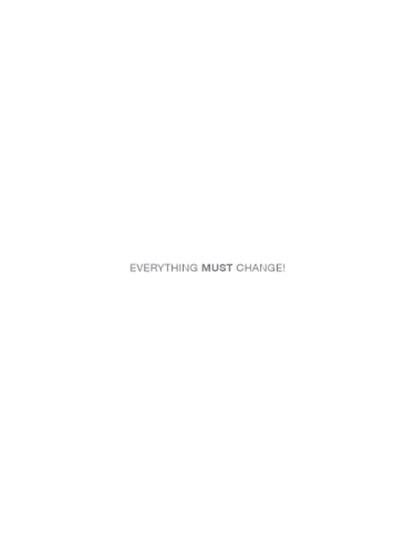 Everything Must Change!, Renata vila ; Sreko Horvat - Paperback - 9781682193051