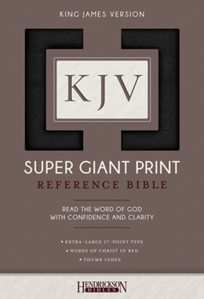 KJV Super Giant Print Bible, Hendrickson Publishers - Gebonden - 9781683070207
