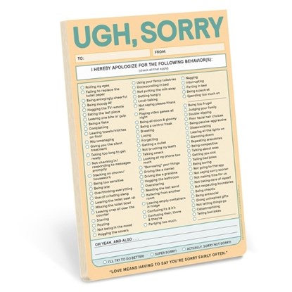 Ugh, Sorry Knock Knock Pad, Knock Knock - Paperback - 9781683496144