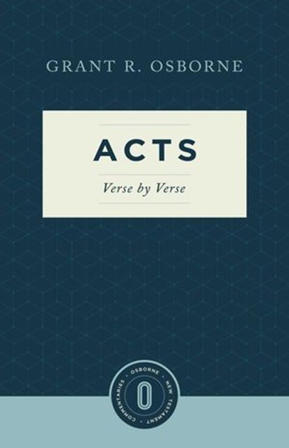 Acts Verse by Verse, Grant R. Osborne - Ebook - 9781683592754