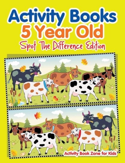 Activity Books 5 Year Old Spot The Difference Edition, Activity Book Zone for Kids - Paperback - 9781683762546