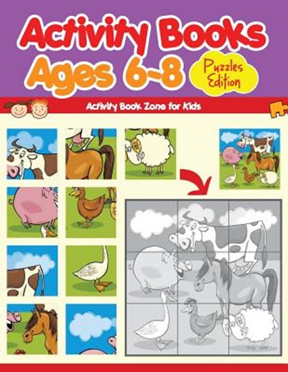 Activity Books Ages 6-8 Puzzles Edition, Activity Book Zone for Kids - Paperback - 9781683762737