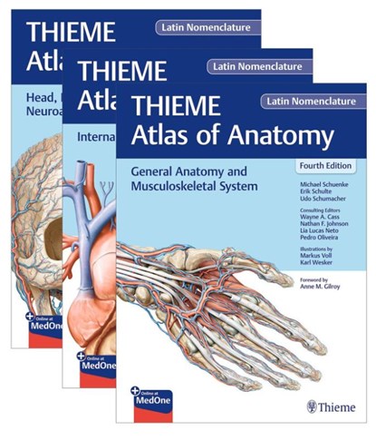 THIEME Atlas of Anatomy, Latin Nomenclature, Three Volume Set, Michael Schuenke ; Erik Schulte ; Udo Schumacher - Gebonden - 9781684207541