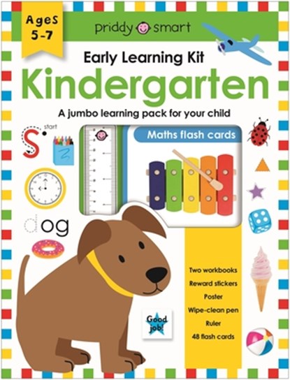 Early Learning Kit: Kindergarten: A Jumbo Learning Pack for Your Child [With Sticker(s) and Flash Cards], Roger Priddy - Paperback - 9781684495061