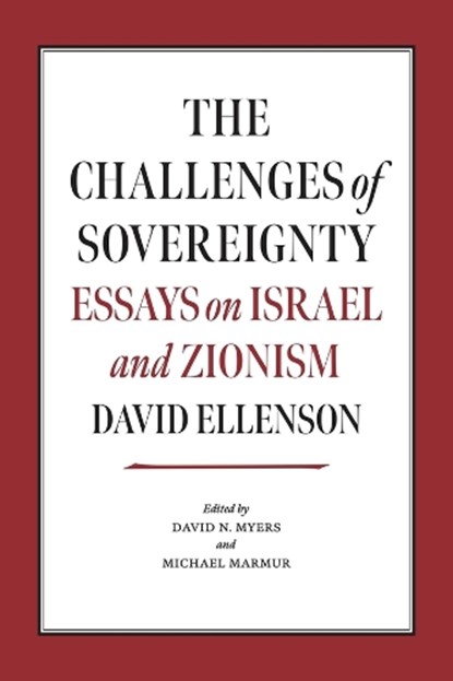 The Challenges of Sovereignty, David Ellenson - Gebonden - 9781684583225