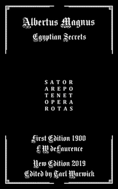 Albertus Magnus: Egyptian Secrets, Tarl Warwick - Paperback - 9781688758544