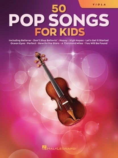 50 Pop Songs for Kids for Viola, Hal Leonard Corp - Paperback - 9781705107423