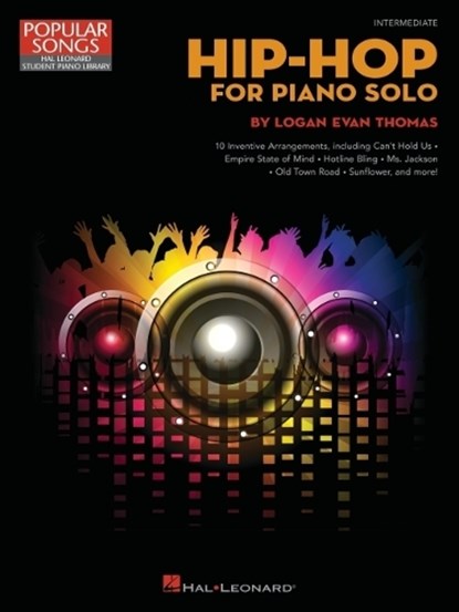 Hip-Hop for Piano Solo: Intermediate-Level Piano Solos, Hal Leonard Corp - Paperback - 9781705125106