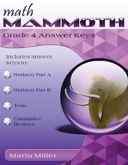 Math Mammoth Grade 4 Answer Keys, Maria Miller - Paperback - 9781705490457