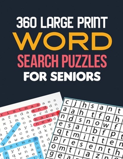 360 Large Print Word Search Puzzles for Seniors: Word Search Brain Workouts, Word Searches to Challenge Your Brain, Brian Game Book for Seniors in Thi, Voloxx Studio - Paperback - 9781712110522