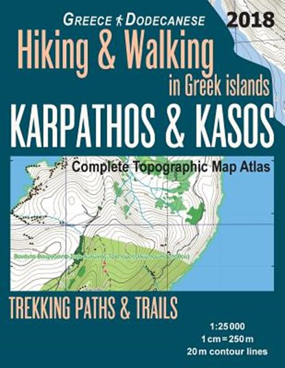 Karpathos & Kasos Complete Topographic Map Atlas 1, Sergio Mazitto - Paperback - 9781719400510