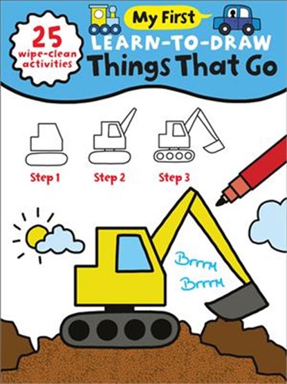 My First Learn-To-Draw: Things That Go: (25 Wipe Clean Activities + Dry Erase Marker), Anna Madin - Paperback - 9781728223728
