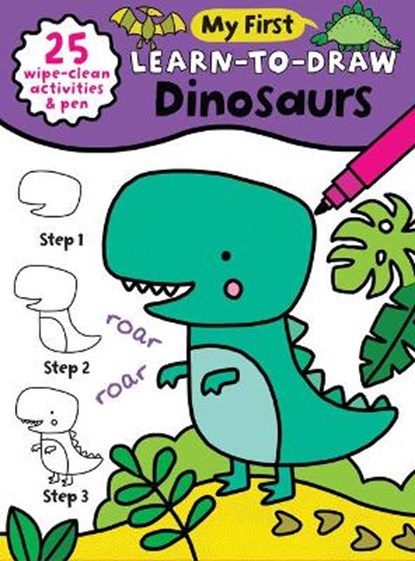 My First Learn-To-Draw: Dinosaurs: (25 Wipe Clean Activities + Dry Erase Marker), Anna Madin - Paperback - 9781728238876