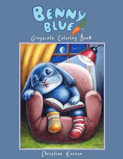 Benny Blue Grayscale Coloring Book, Christine Karron - Paperback - 9781728871400