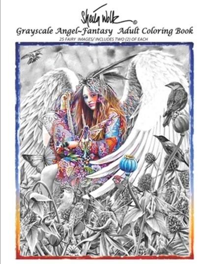 Sheila Wolk Gray Scale ANGEL Adult Coloring Book, Sheila B. Wolk - Paperback - 9781733819077