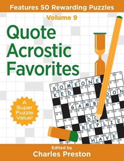 Quote Acrostic Favorites: Features 50 Rewarding Puzzles, Charles Preston - Paperback - 9781734048360
