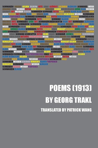 Poems (1913), Georg Trakl - Paperback - 9781735686554
