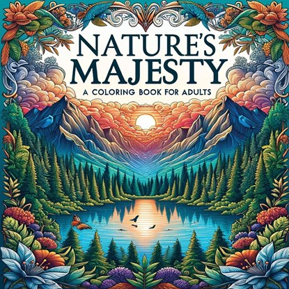 Nature's Majesty - Animal Coloring Book for Adults, Ann Wesley - Paperback - 9781738452552