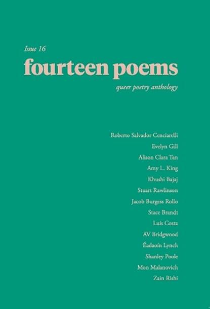 fourteen poems issue 16: a queer poetry anthology, niet bekend - Paperback - 9781738487196