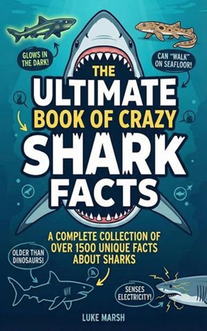 The Ultimate Book of Crazy Shark Facts: A Complete Collection of Over 1500 Unique Facts About Sharks, Luke Marsh - Ebook - 9781761591181