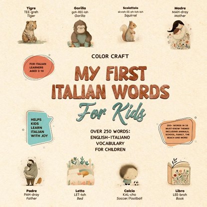 My First Italian Words Book For Kids, Color Craft - Paperback - 9781763789432