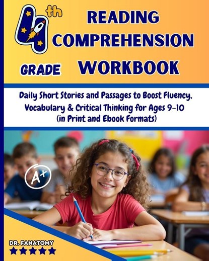 4th Grade Reading Comprehension Workbook, Fanatomy - Paperback - 9781763794382