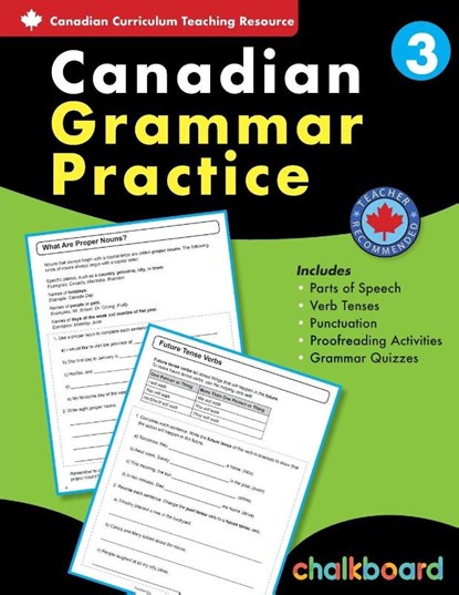Canadian Grammar Practice Grade 3, David Macdonald ; Wendy Scavuzzo - Paperback - 9781771054041