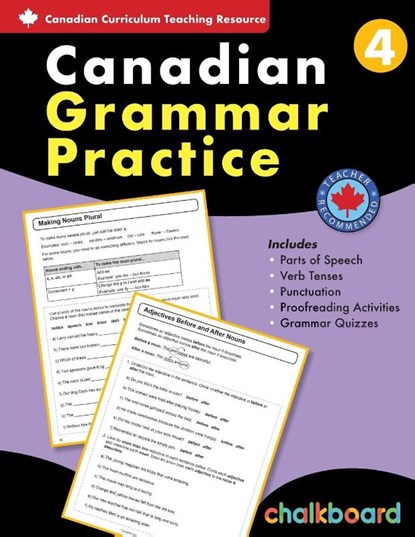 Canadian Grammar Practice Grade 4, David Macdonald ; Wendy Scavuzzo - Paperback - 9781771054058