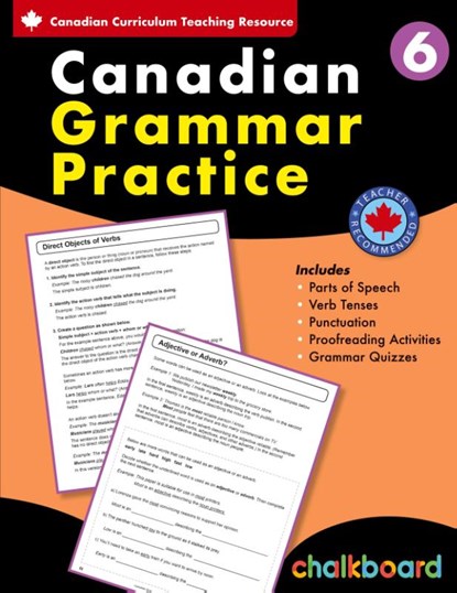 Canadian Grammar Practice Grade 6, David Macdonald ; Wendy Scavuzzo - Paperback - 9781771054072