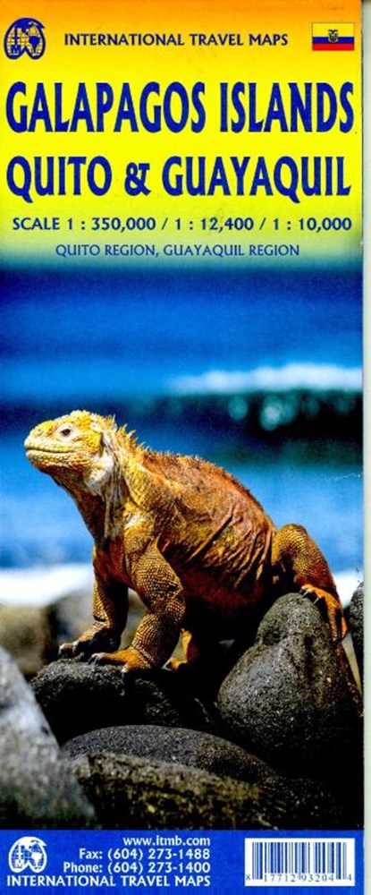 Galapagos Island Quito & Guayaquil 1:350000, niet bekend - Gebonden - 9781771293204