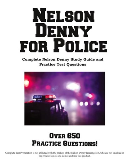 Nelson Denny for Police, Complete Test Preparation Inc. - Paperback - 9781772454703