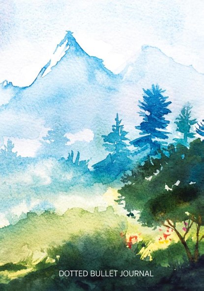 Watercolor Hillside - Dotted Bullet Journal, Blank Classic - Paperback - 9781774379707