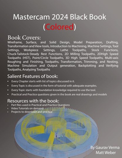 Mastercam 2024 Black Book, Gaurav Verma - Gebonden - 9781774591116