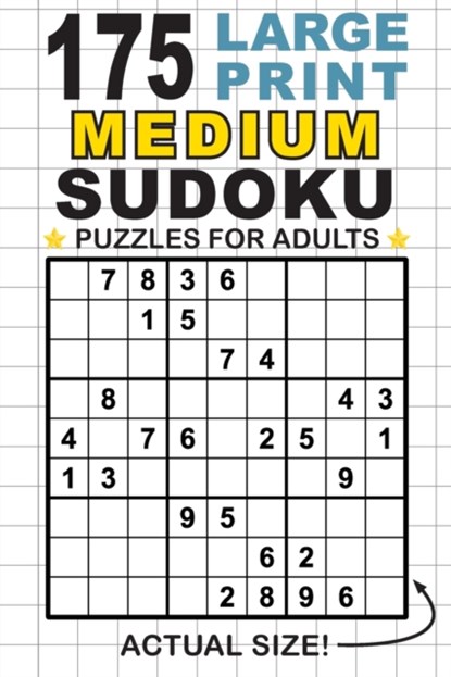 175 Large Print Medium Sudoku Puzzles for Adults, Lauren Dick - Paperback - 9781774760024