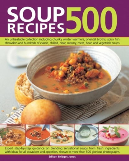 500 Soup Recipes, Bridget Jones - Paperback - 9781780191584