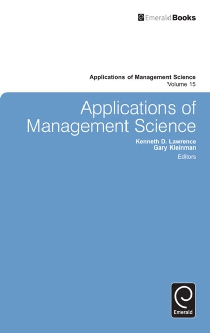 Applications of Management Science, Kenneth D. Lawrence ; Gary Kleinman - Gebonden - 9781780521008