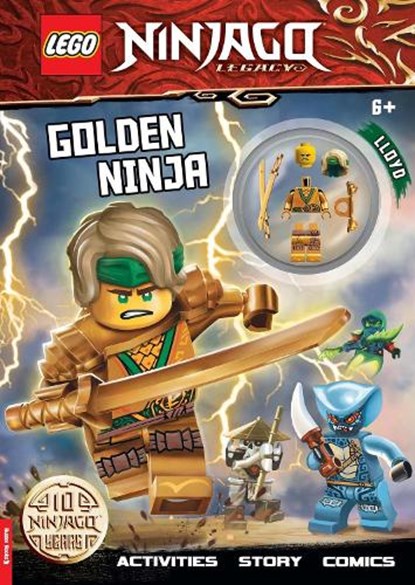 LEGO® NINJAGO®: Golden Ninja Activity Book (with Lloyd minifigure), LEGOÂ® ; Buster Books - Paperback - 9781780557809