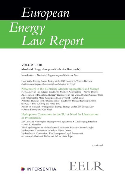 European Energy Law Report XIII, Martha M. Roggenkamp ; Catherine Banet - Paperback - 9781780689500