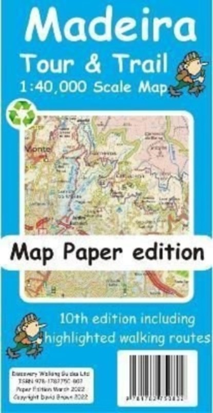 Madeira Tour and Trail Map paper edition, David Brawn - Overig - 9781782750802