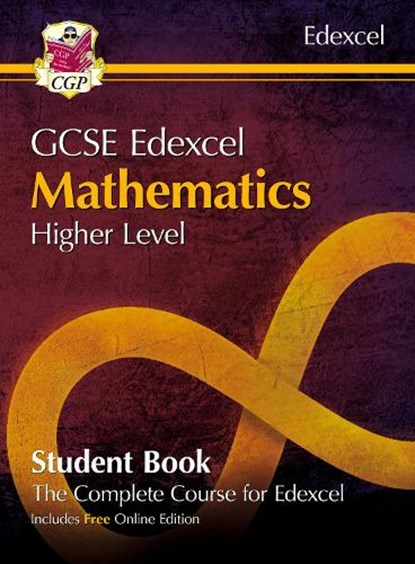 Grade 9-1 GCSE Maths Edexcel Student Book - Higher (with Online Edition): perfect course companion for the 2023 and 2024 exams, CGP Books - Paperback - 9781782949589