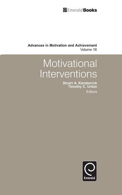 Motivational Interventions, Stuart Karabenick ; Tim Urdan - Gebonden - 9781783505555