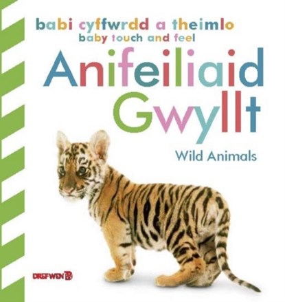 Babi Cyffwrdd a Theimlo: Anifeiliaid Gwyllt / Baby Touch and Feel: Wild Animals, DK - Gebonden - 9781784232115