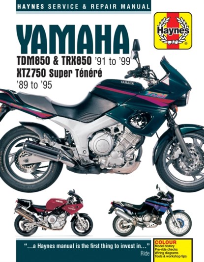 Yamaha TDM850, TRX850 & XTZ750 (89 - 99) Haynes Repair Manual, Haynes Publishing - Paperback - 9781785210112