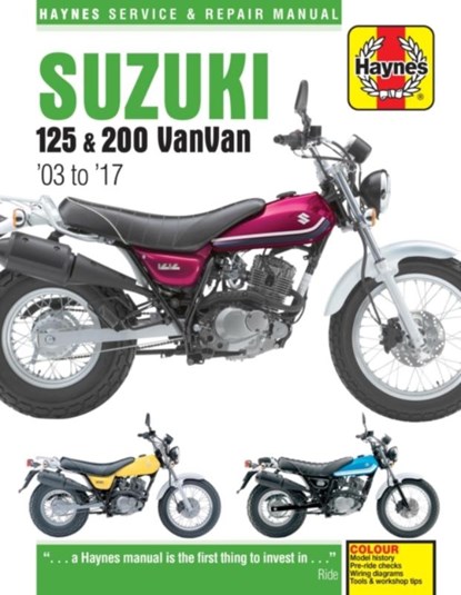 Suzuki RV125/200 VanVan (03 - 17) Haynes Repair Manual, Phil Mather - Paperback - 9781785213557