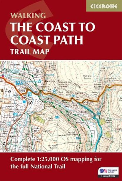 Walking the Coast to Coast Path Trail Map, Terry Marsh - Paperback - 9781786312075