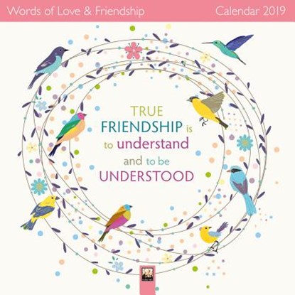 Words of Love & Friendship Wall Calendar 2019 (Art Calendar), niet bekend - Paperback - 9781786648785